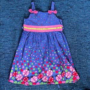 Ladybug and Polka Dot 100% cotton Kids Dress